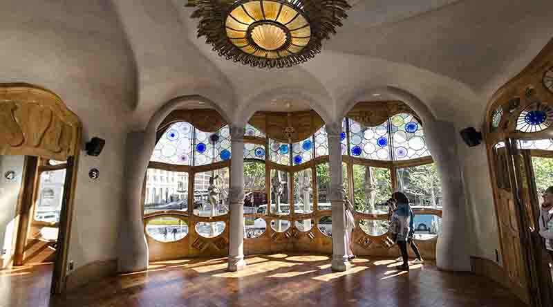 Barcelona - Gaudí - Casa Batlló - interior - comedor